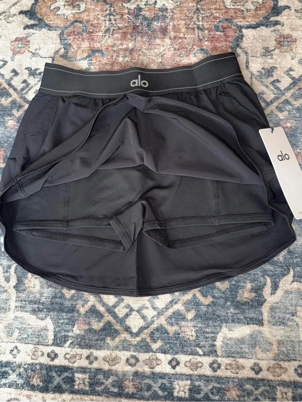 NWT ALO Match Point Tennis Skirt - Black - Size small